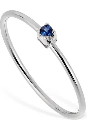 VANZI Anillo De Zafiro Y Oro Blanco 18kt