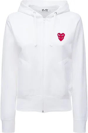 Comme des Garçons Sudadera De Jersey Con Logo, Capucha Y Cremallera