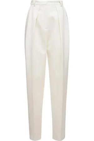 MAGDA BUTRYM Pantalones Rectos De Lana Y Seda