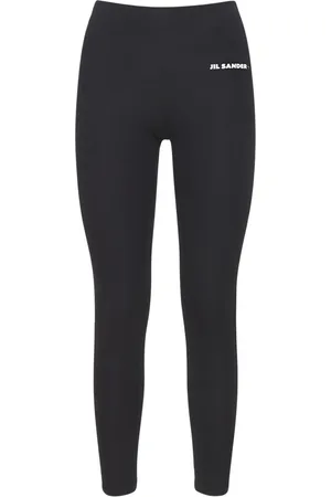 Jil Sander Leggings De Jersey Stretch Con Logo