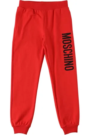 Moschino Pantalones Deportivos De Algodón Estampado