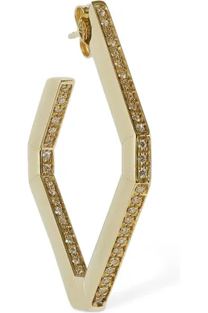 Eera Pendiente Individual De Oro 18kt Y Diamantes