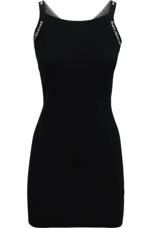 Alexander Wang Vestido Stretch Con Tirantes Con Logo