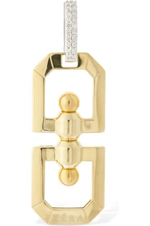 Eera Pendiente Individual De Oro 18kt Y Diamantes
