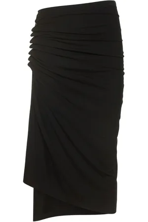 Paco rabanne Falda Midi Asimétrica De Jersey Ligero
