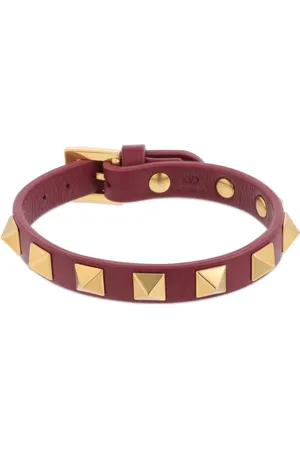 VALENTINO GARAVANI Brazalete Rockstud De Piel