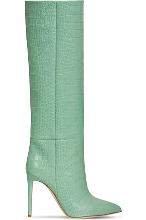 PARIS TEXAS Botas Altas De Piel Efecto Cocodrilo 105mm