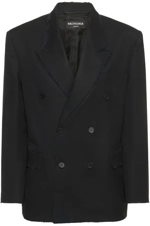 Balenciaga Chaqueta Cruzada De Lana