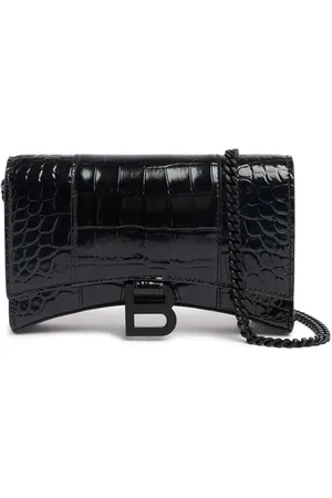 Balenciaga Cartera Hourglass De Piel Con Cadena
