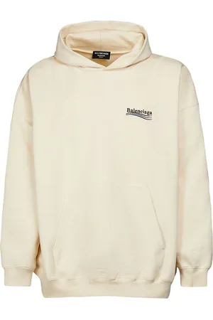 Balenciaga Sudadera De Algodón Bordada Con Capucha