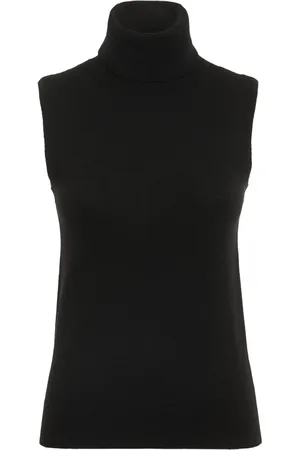 Michael Kors Cuello Vuelto De Punto De Cashmere Sin Mangas