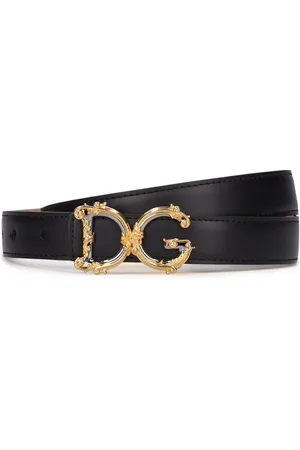 Dolce & Gabbana Cinturón Dg De Piel 2.5cm