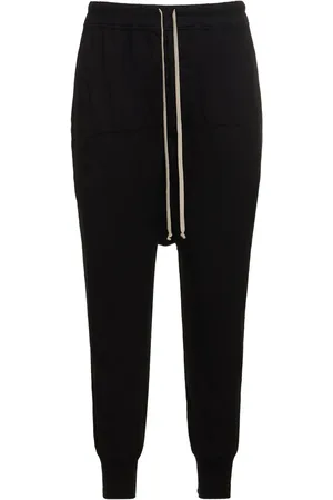 Rick Owens Pantalones De Jersey Con Cordón