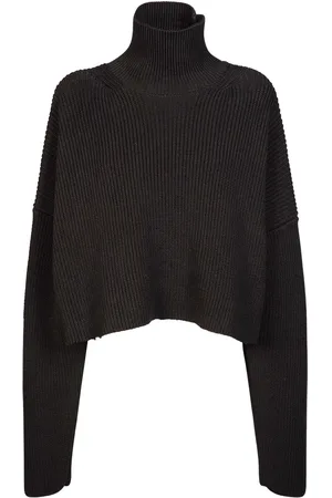 Balenciaga Suéter Cropped De Punto De Algodón