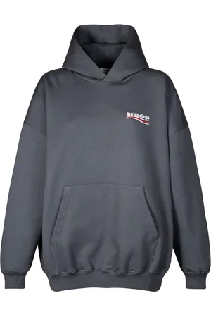 Balenciaga Sudadera De Algodón Con Logo