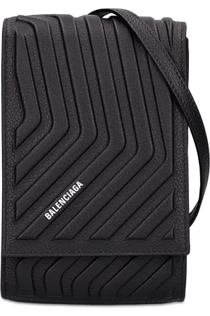 Balenciaga Bolso Porta Móvil De Piel Con Correa