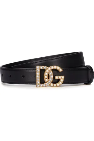 Dolce & Gabbana Cinturón Dg De Piel Suave 2.5 Cm
