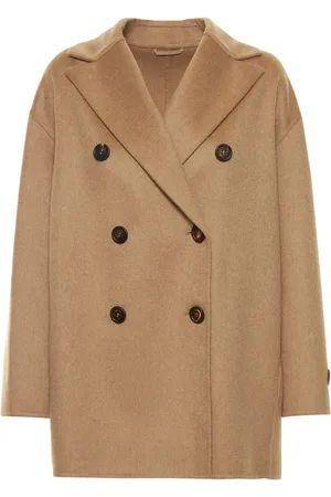 Brunello Cucinelli Abrigo Cruzado De Cashmere