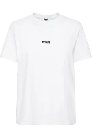 Msgm Camiseta Con Logo Estampado