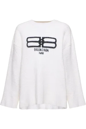Balenciaga Top De Punto Con Logo