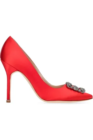 Manolo Blahnik Zapatos De Tacón De Satén 105mm