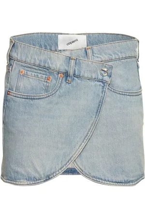 COPERNI Minifalda Asimétrica De Denim De Algodón