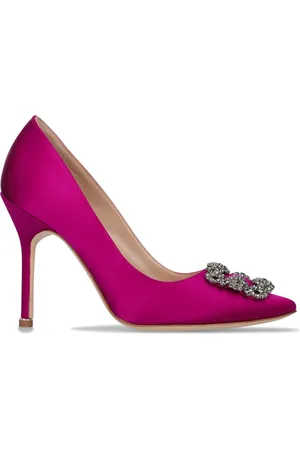 Manolo Blahnik Zapatos De Tacón De Satén 105mm