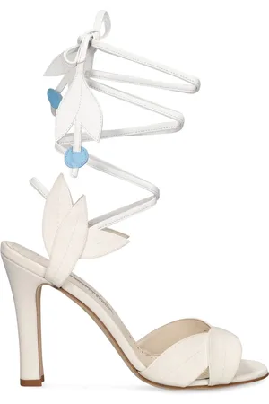 Manolo Blahnik Sandalias De Crepé De China 105mm