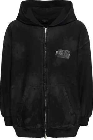 Balenciaga Sudadera De Algodón Con Capucha