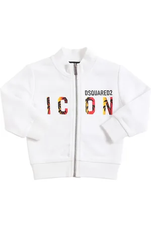 Dsquared2 Sudadera De Algodón Con Cremallera Y Logo