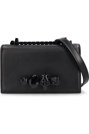 Alexander McQueen Bolso Mini Jewelled Satchel De Piel