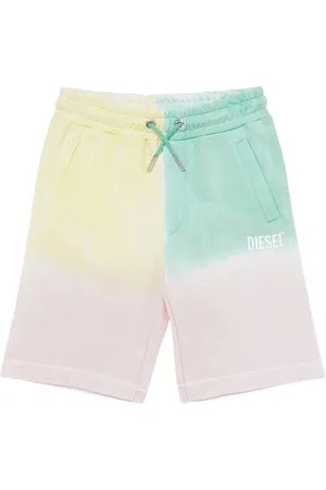 Diesel Shorts Deportivos De Algodón Color Block