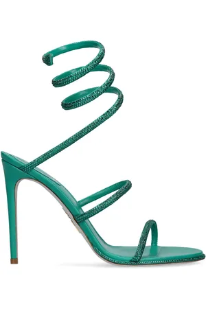 RENE CAOVILLA Sandalias De Piel Decoradas 105mm