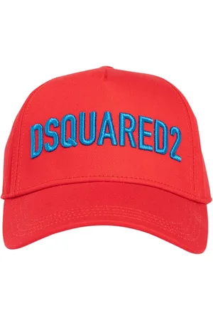 Dsquared2 Gorra De Gabardina De Algodón Con Logo