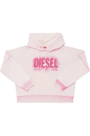 Diesel Sudadera De Algodón Con Capucha Y Logo