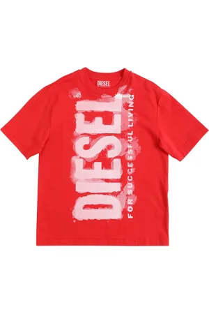 Diesel Camiseta De Jersey De Algodón Con Logo