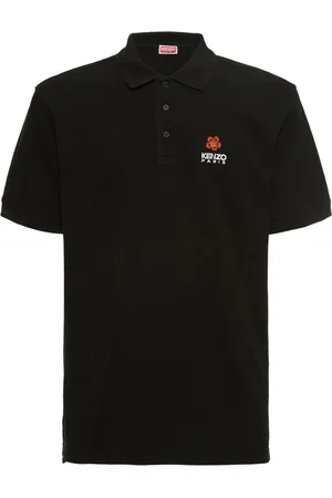 Kenzo Polo De Algodón Piqué Con Logo