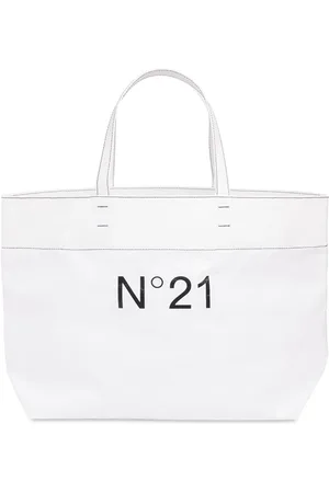 Nº21 Bolso De Mano De Nylon Estampado Con Logo