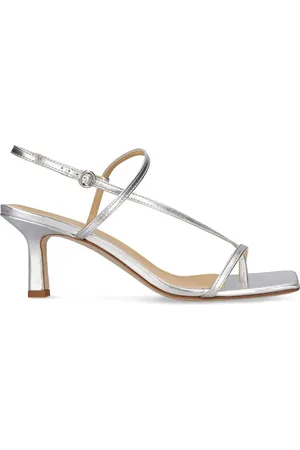 Aeyde Sandalias De Piel Laminada 65mm