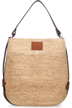 Isabel Marant Bolso Bucket Bayia De Paja Y Piel