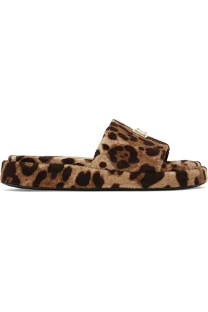 Dolce & Gabbana Sandalias Planas De Rizo De Algodón 20mm