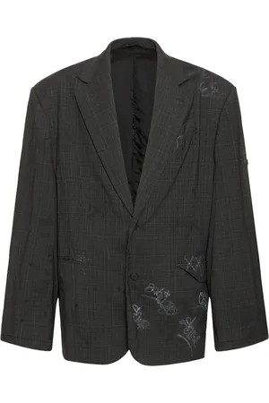 Balenciaga Chaqueta De Lana Príncipe De Gales