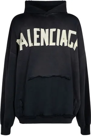 Balenciaga Sudadera De Algodón Con Capucha