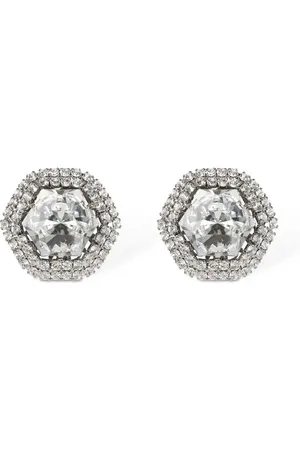 Alessandra Rich Pendientes Con Cristales