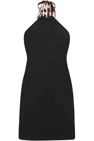 Puccini Vestido Corto De Crepé Cuello Halter