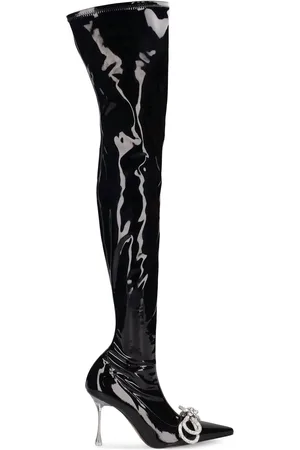 Mach & Mach Botas Mosqueteras De Charol 100mm