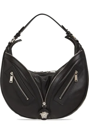 VERSACE Bolso Hobo Mediano Repeat De Piel Suave
