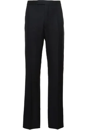 Thom Browne Pantalones Rectos De Lana