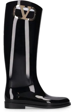 VALENTINO GARAVANI Botas Altas De Pvc Vlogo 20mm