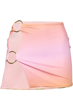 Louisa Ballou Minifalda De Jersey Stretch Con Anillos